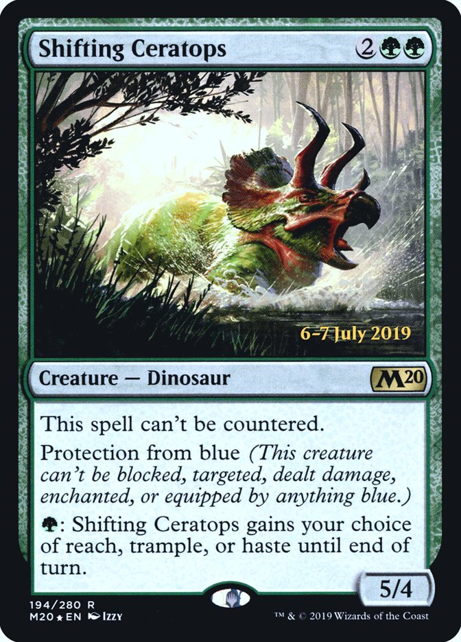 Shifting Ceratops  [Core Set 2020 Prerelease Promos] | Gam3 Escape