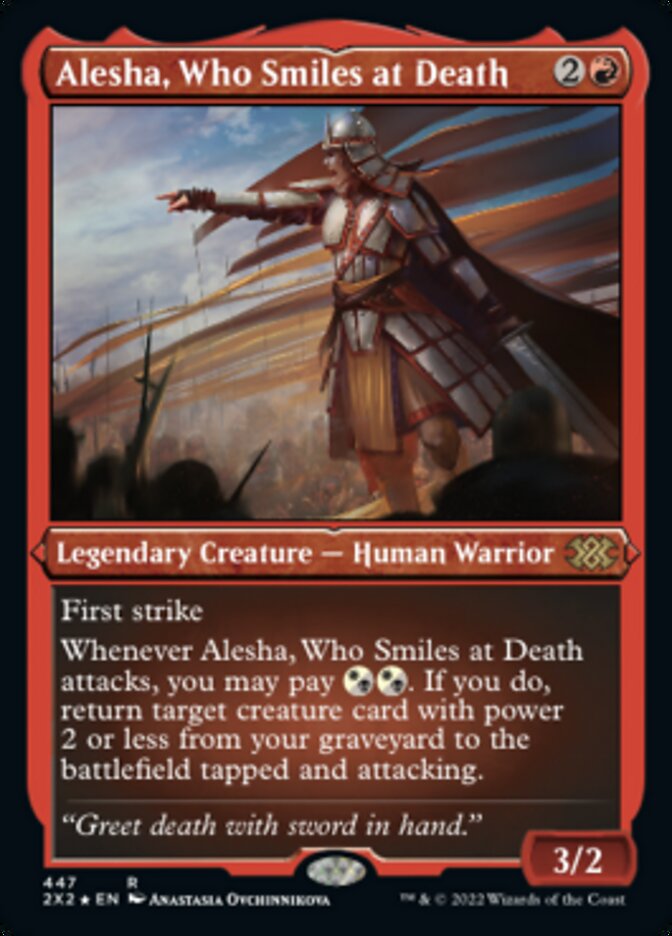 Alesha, Who Smiles at Death (Foil Etched) [Double Masters 2022] | Gam3 Escape