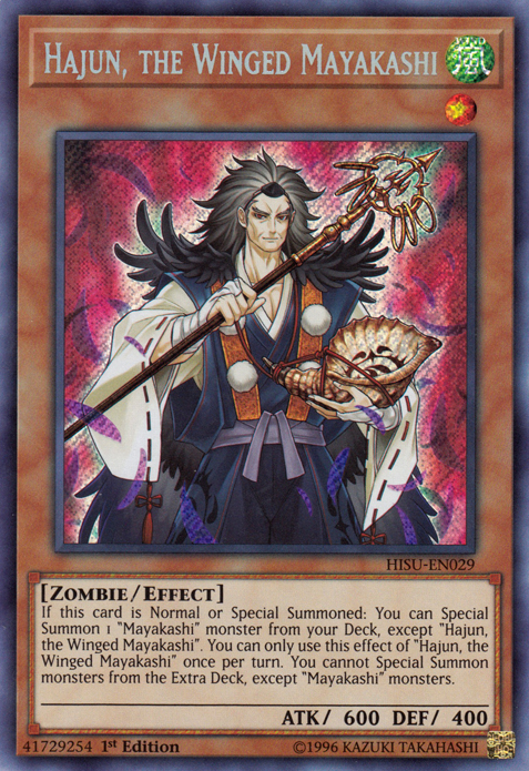 Hajun, the Winged Mayakashi [HISU-EN029] Secret Rare | Gam3 Escape