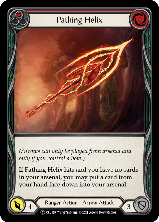 Pathing Helix (Red) (Rainbow Foil) [CRU129-RF] Unlimited Rainbow Foil | Gam3 Escape