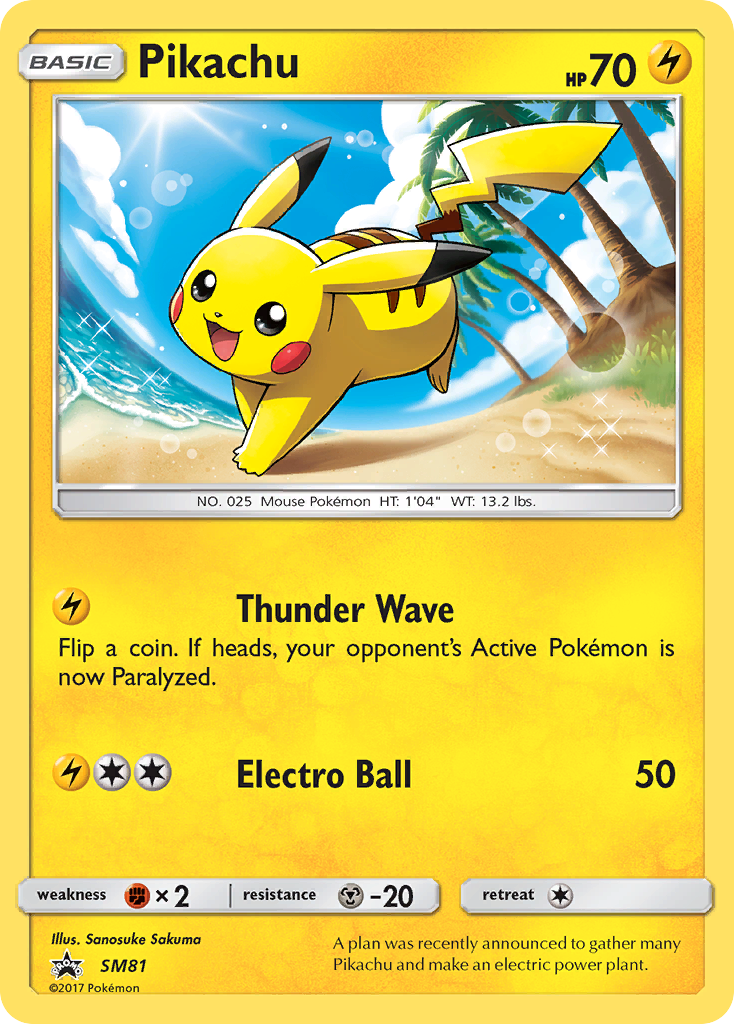 Pikachu (SM81) [Sun & Moon: Black Star Promos] | Gam3 Escape