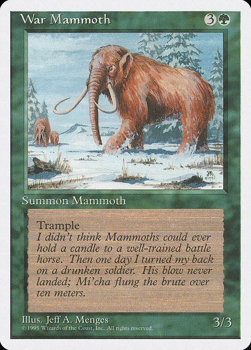 War Mammoth [Fourth Edition] | Gam3 Escape