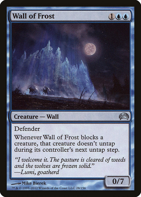 Wall of Frost [Planechase 2012] | Gam3 Escape