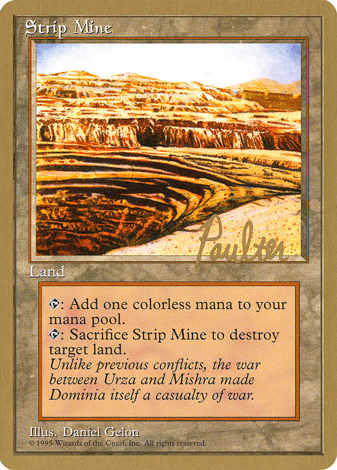 Strip Mine (Preston Poulter) [Pro Tour Collector Set] | Gam3 Escape