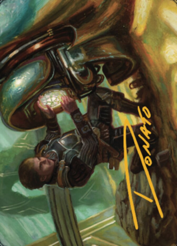 Urza, Powerstone Prodigy Art Card (Gold-Stamped Signature) [The Brothers' War Art Series] | Gam3 Escape