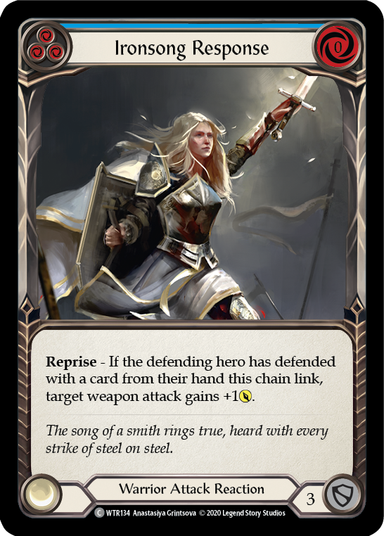 Ironsong Response (Blue) [U-WTR134] (Welcome to Rathe Unlimited)  Unlimited Rainbow Foil | Gam3 Escape