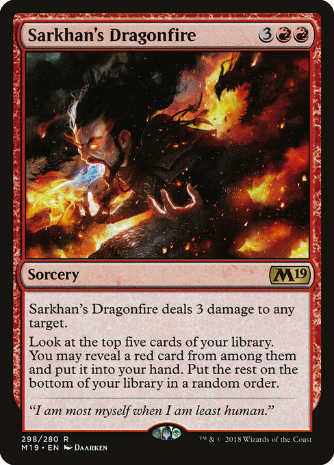 Sarkhan's Dragonfire [Core Set 2019] | Gam3 Escape