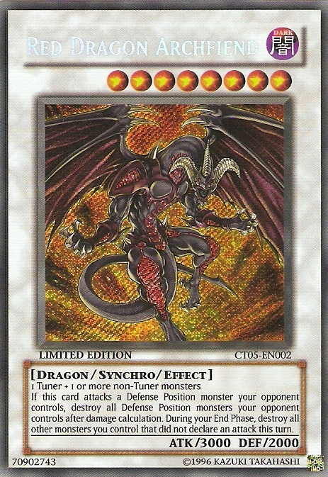 Red Dragon Archfiend [CT05-EN002] Secret Rare | Gam3 Escape