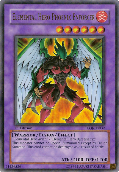 Elemental Hero Phoenix Enforcer [EOJ-EN032] Ultra Rare | Gam3 Escape