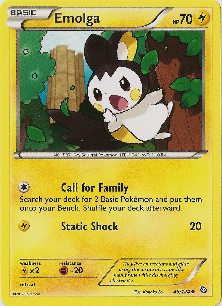 Emolga (45/124) [Black & White: Dragons Exalted] | Gam3 Escape