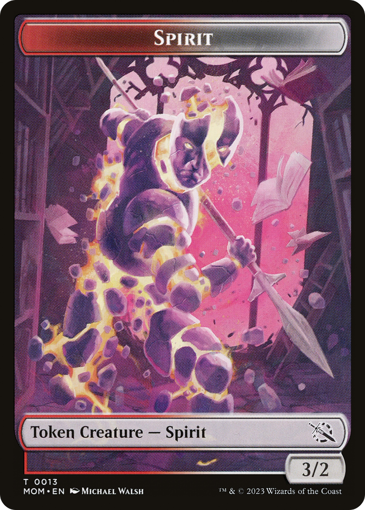 Treasure (21) // Spirit (13) Double-Sided Token [March of the Machine Tokens] | Gam3 Escape