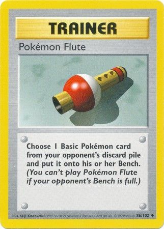 Pokemon Flute (86/102) [Base Set Shadowless Unlimited] | Gam3 Escape