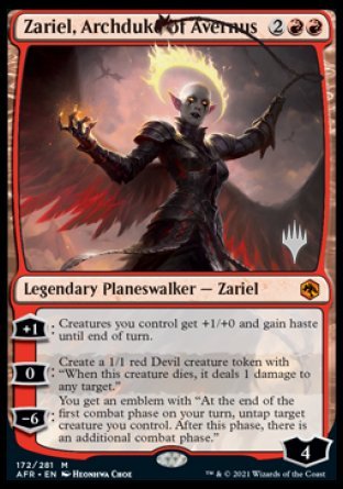 Zariel, Archduke of Avernus (Promo Pack) [Dungeons & Dragons: Adventures in the Forgotten Realms Promos] | Gam3 Escape