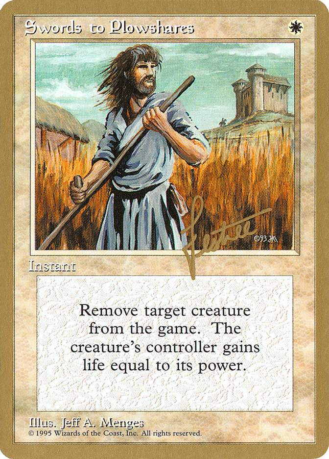 Swords to Plowshares (Bertrand Lestree) [Pro Tour Collector Set] | Gam3 Escape