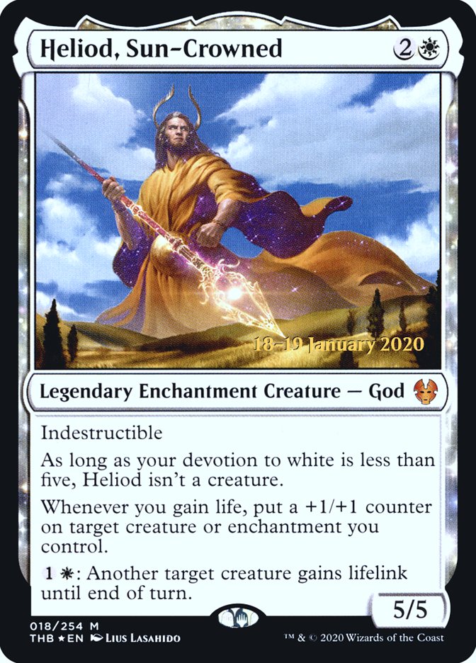 Heliod, Sun-Crowned [Theros Beyond Death Prerelease Promos] | Gam3 Escape