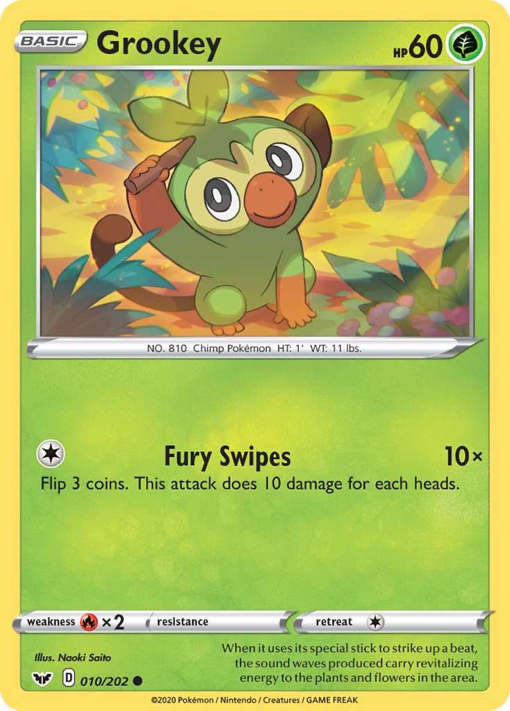 Grookey (010/202) [Sword & Shield: Base Set] | Gam3 Escape