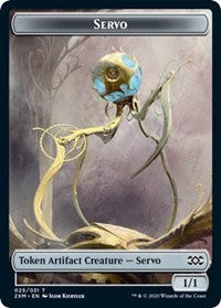 Servo // Soldier Double-sided Token [Double Masters Tokens] | Gam3 Escape