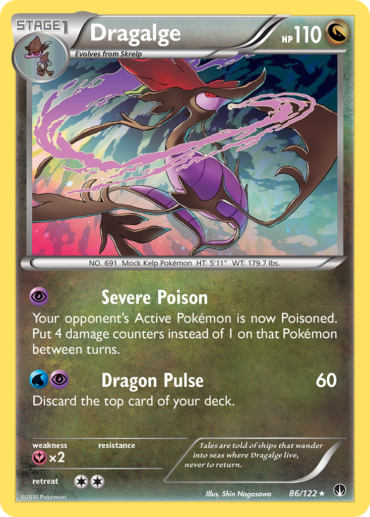 Dragalge (86/122) [XY: BREAKpoint] | Gam3 Escape