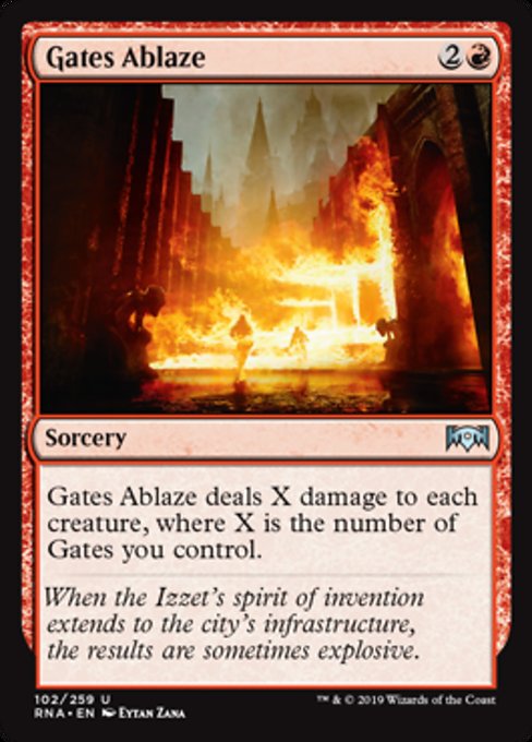 Gates Ablaze [Ravnica Allegiance] | Gam3 Escape