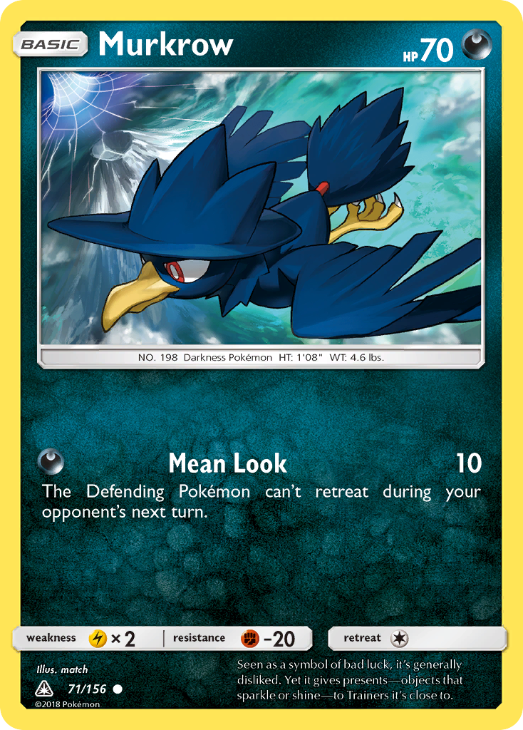 Murkrow (71/156) [Sun & Moon: Ultra Prism] | Gam3 Escape