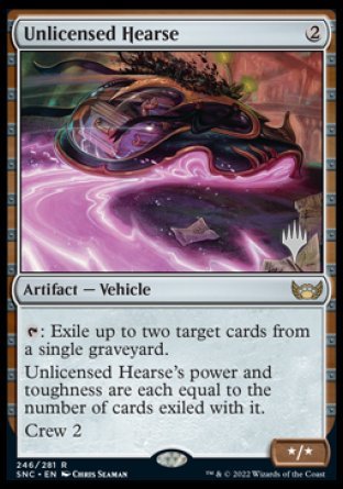 Unlicensed Hearse (Promo Pack) [Streets of New Capenna Promos] | Gam3 Escape