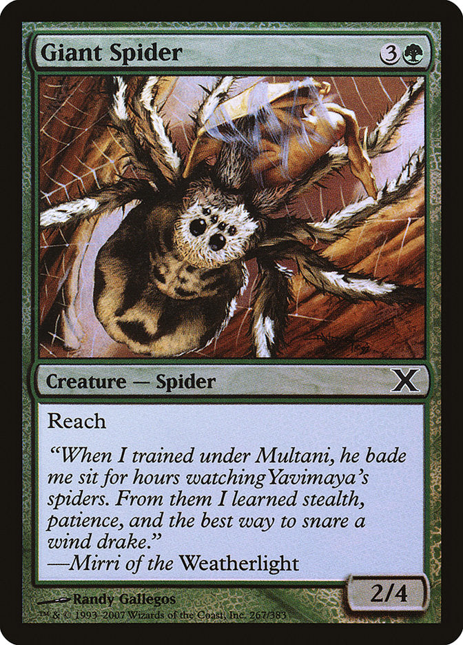 Giant Spider (Premium Foil) [Tenth Edition] | Gam3 Escape