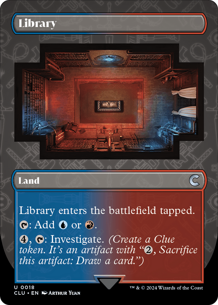 Library (Borderless) [Ravnica: Clue Edition] | Gam3 Escape