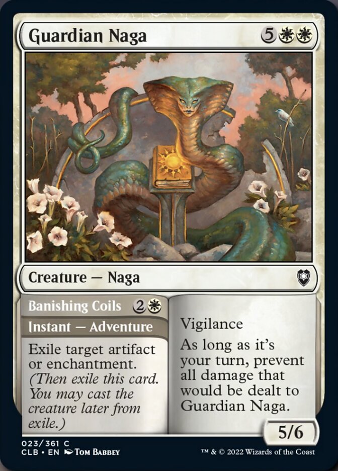 Guardian Naga // Banishing Coils [Commander Legends: Battle for Baldur's Gate] | Gam3 Escape
