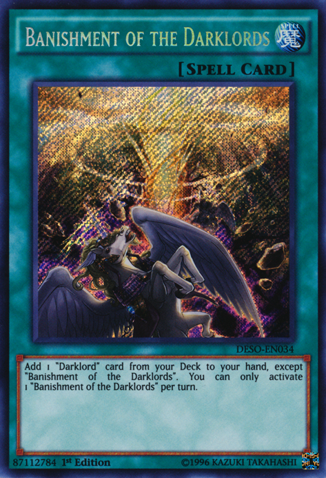 Banishment of the Darklords [DESO-EN034] Secret Rare | Gam3 Escape