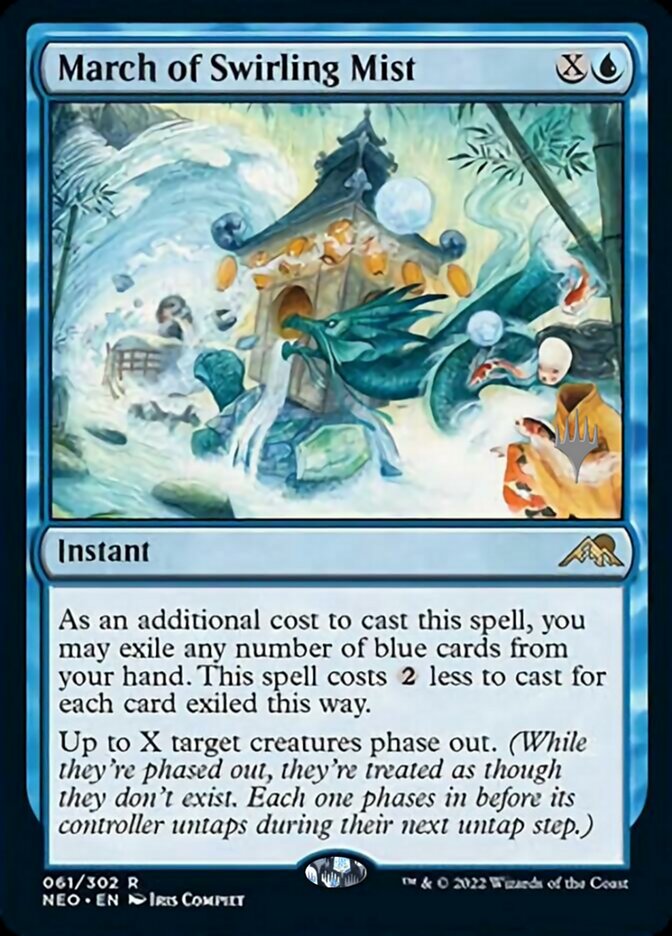 March of Swirling Mist (Promo Pack) [Kamigawa: Neon Dynasty Promos] | Gam3 Escape