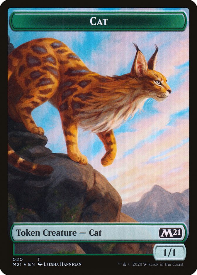 Beast // Cat (020) Double-sided Token [Core Set 2021 Tokens] | Gam3 Escape