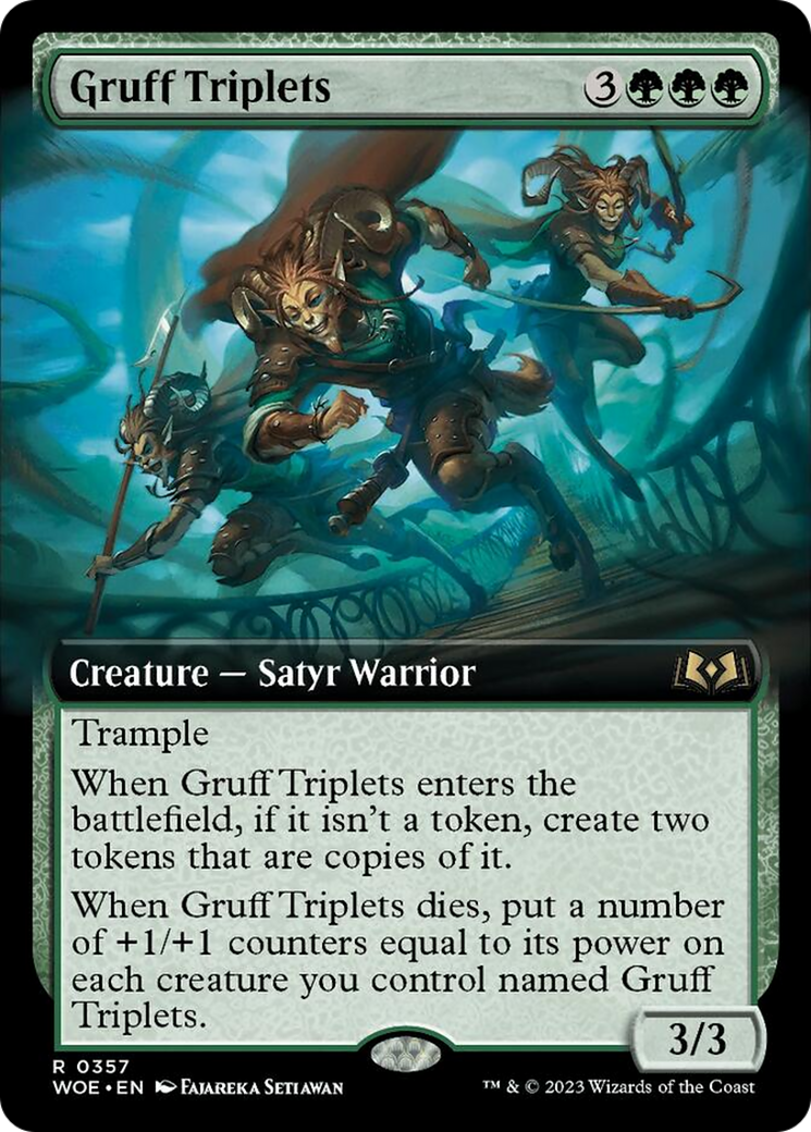 Gruff Triplets (Extended Art) [Wilds of Eldraine] | Gam3 Escape