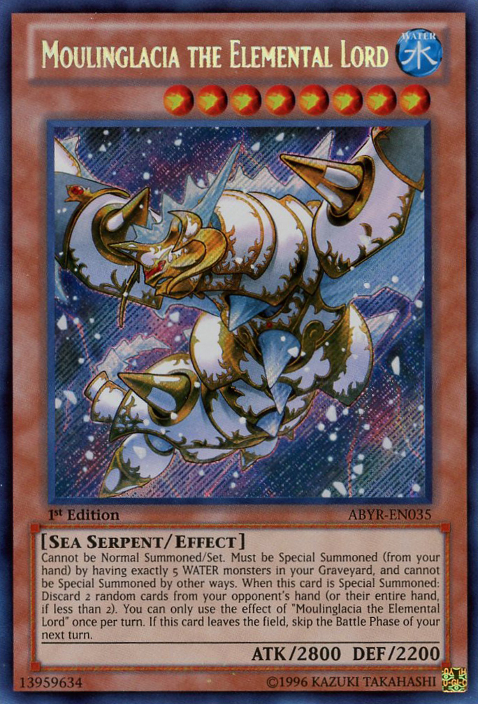 Moulinglacia the Elemental Lord [ABYR-EN035] Secret Rare | Gam3 Escape