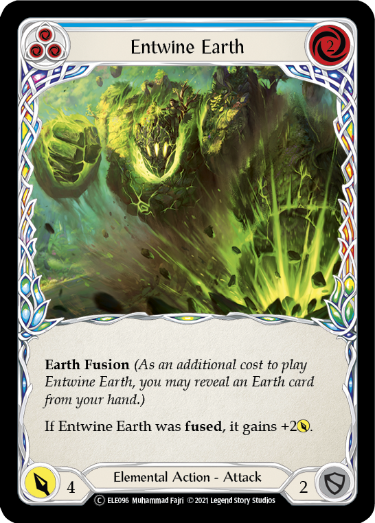 Entwine Earth (Blue) [U-ELE096] Unlimited Rainbow Foil | Gam3 Escape