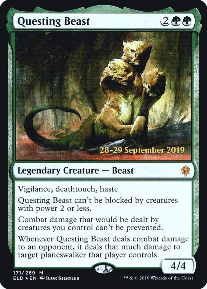 Questing Beast  [Throne of Eldraine Prerelease Promos] | Gam3 Escape