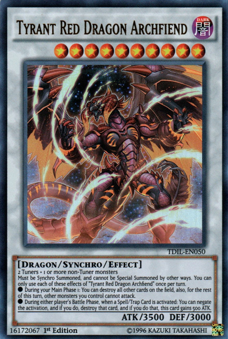 Tyrant Red Dragon Archfiend [TDIL-EN050] Ultra Rare | Gam3 Escape