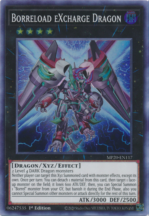 Borreload eXcharge Dragon [MP20-EN117] Super Rare | Gam3 Escape