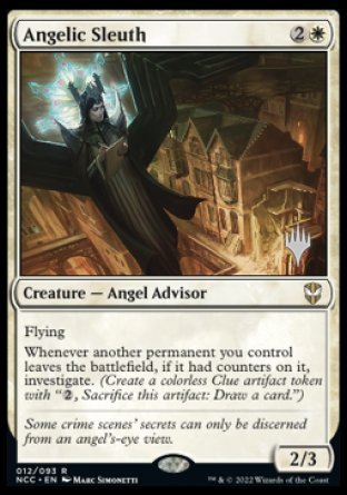 Angelic Sleuth (Promo Pack) [Streets of New Capenna Commander Promos] | Gam3 Escape