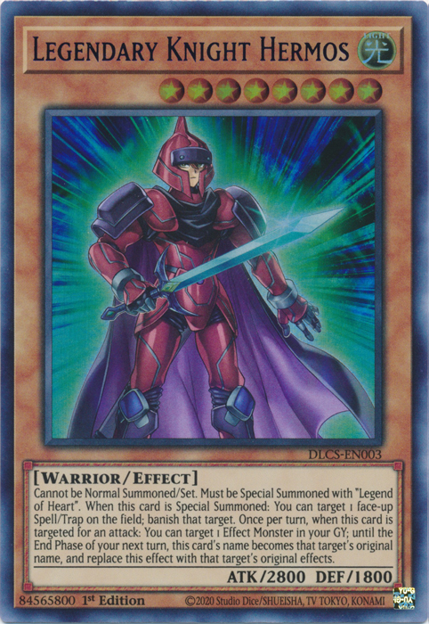 Legendary Knight Hermos (Blue) [DLCS-EN003] Ultra Rare | Gam3 Escape