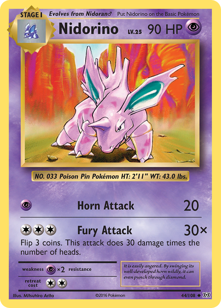 Nidorino (44/108) [XY: Evolutions] | Gam3 Escape