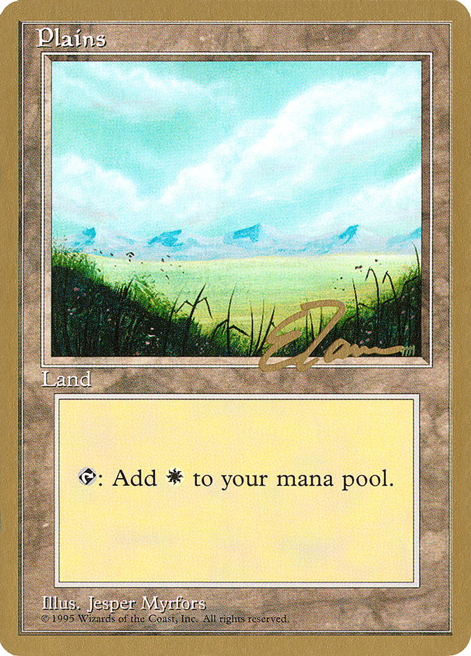 Plains (et366) (Eric Tam) [Pro Tour Collector Set] | Gam3 Escape