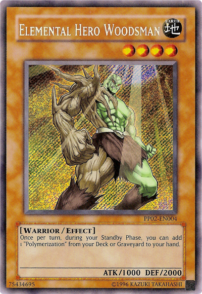 Elemental Hero Woodsman [PP02-EN004] Secret Rare | Gam3 Escape