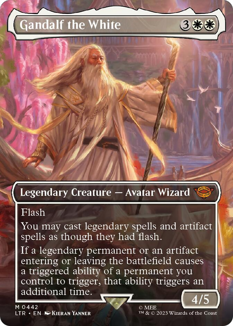 Gandalf the White (Borderless Alternate Art) [The Lord of the Rings: Tales of Middle-Earth] | Gam3 Escape