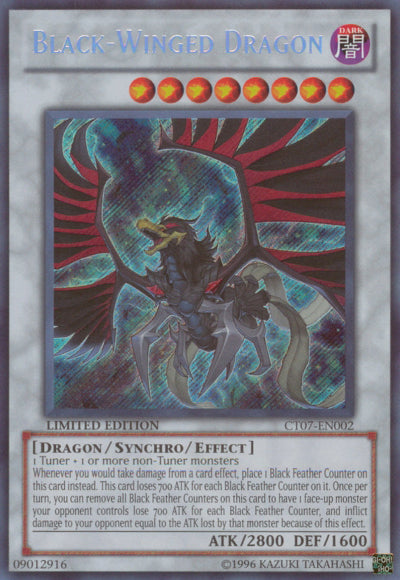 Black-Winged Dragon [CT07-EN002] Secret Rare | Gam3 Escape