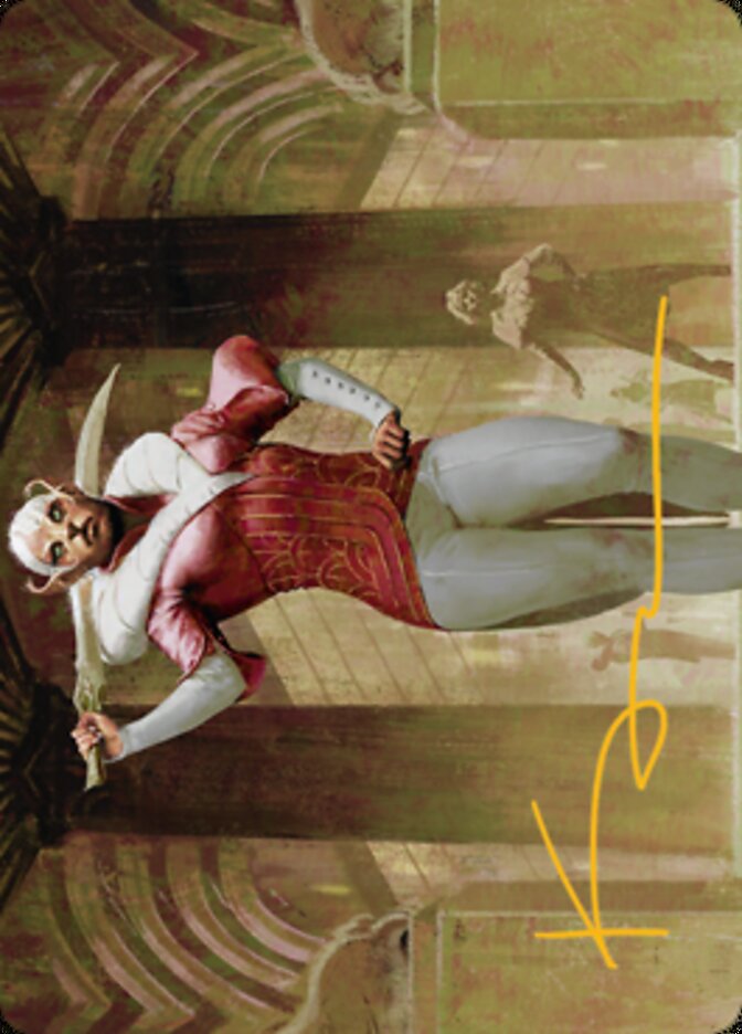 Mage's Attendant Art Card (Gold-Stamped Signature) [Streets of New Capenna Art Series] | Gam3 Escape