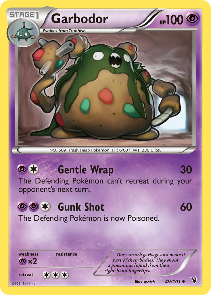 Garbodor (49/101) [Black & White: Noble Victories] | Gam3 Escape