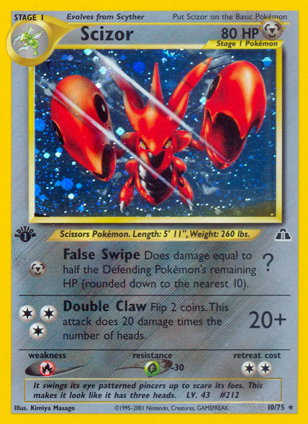 Scizor (10/75) [Neo Discovery 1st Edition] | Gam3 Escape