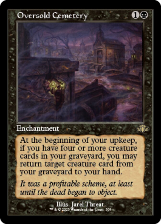 Oversold Cemetery (Retro) [Dominaria Remastered] | Gam3 Escape