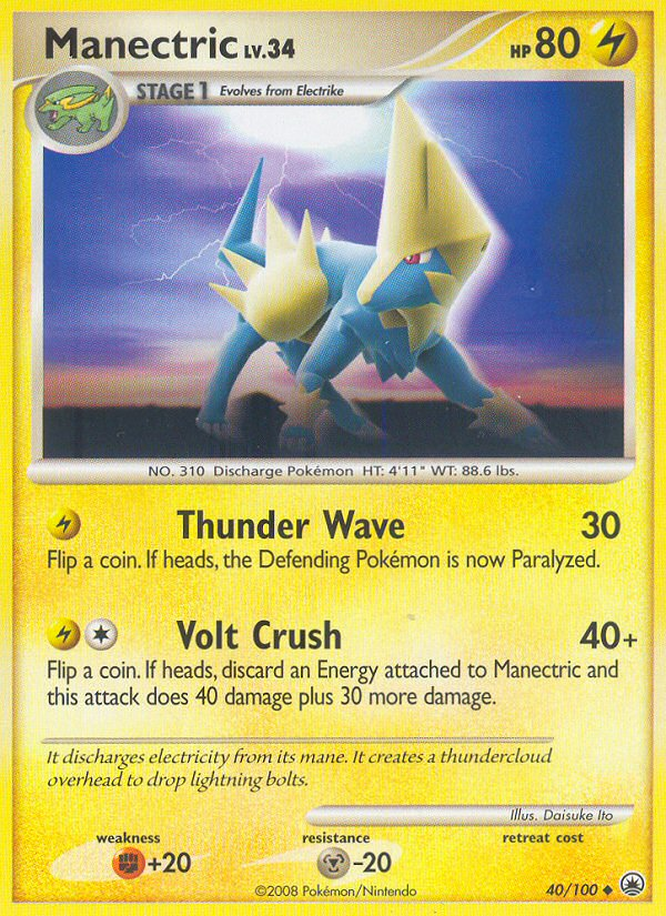 Manectric (40/100) [Diamond & Pearl: Majestic Dawn] | Gam3 Escape