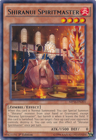 Shiranui Spiritmaster [MP16-EN201] Rare | Gam3 Escape